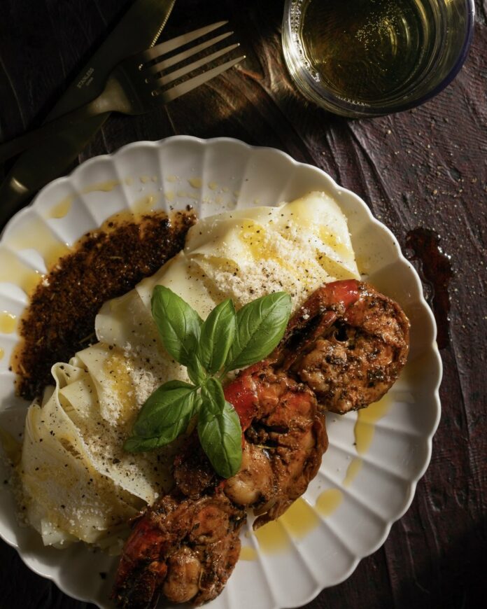 Colossal+Blackened+Shrimp+with+Alfredo+Pasta+TABLE+Magazine Chef Jackie Page’s spicy take on colossal blackened shrimp and Alfredo sauce.