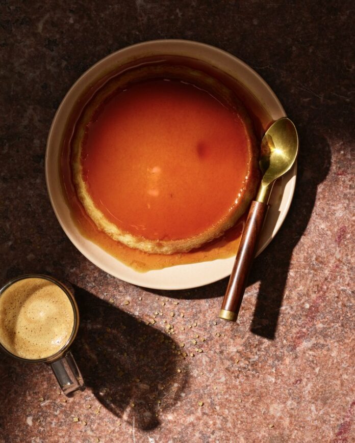 Pudim De Leite Condensado: a condensed milk delicacy is a Brazilian take on flan.