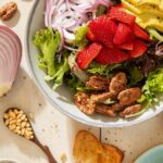 “Fresh fresh fresh” is the best way to describe this refreshing strawberry pecan salad.