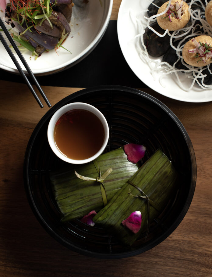 Banh Nam (steamed rice flour tamale)