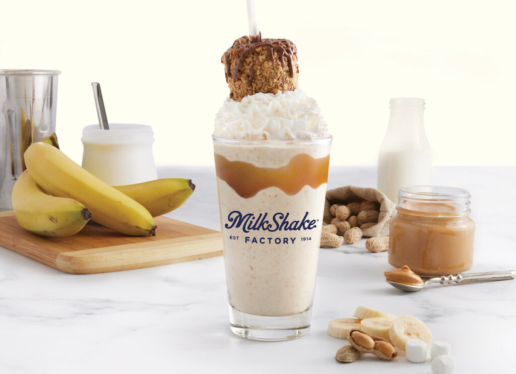 The Milkshake Factory Peanut Butter Banana Fluff Milkshake