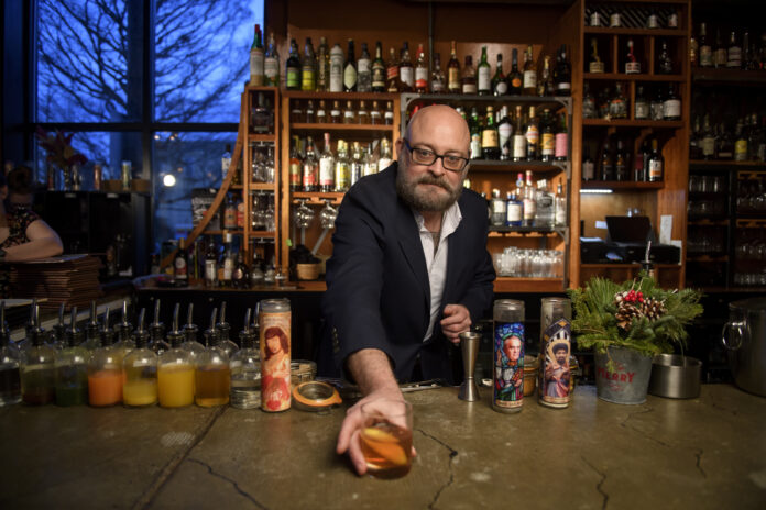 Sean Enright, owner of Poetry Lounge in Millvale, Pittsburgh