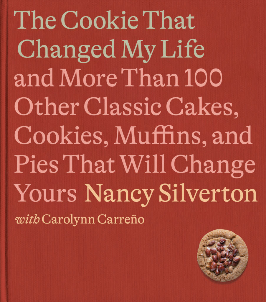 A red cover of the cookbook The Cookie That Changed My Life by Nancy Silverton.