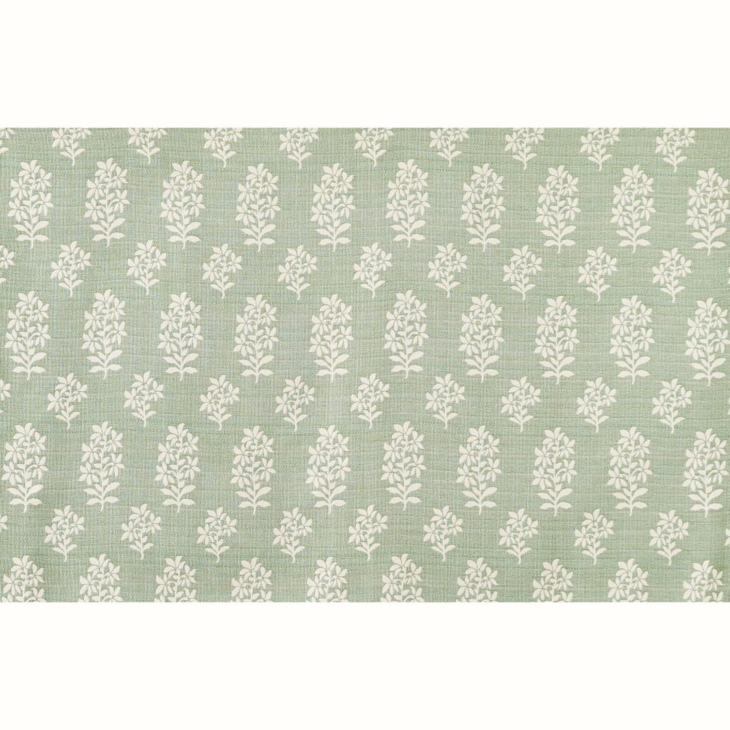 A pale green wallpaper with a repeating leaf color