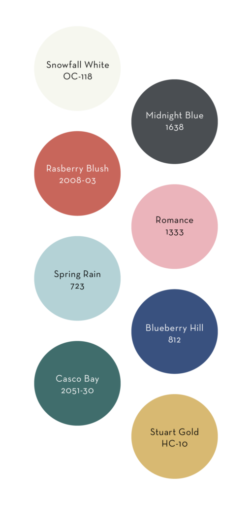 Various brightly colored paint swatches in all colors of the rainbow to show Spring Paint trends.