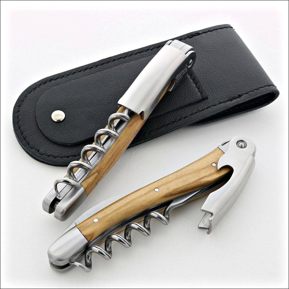An olive wood corkscrew, a picnic essential