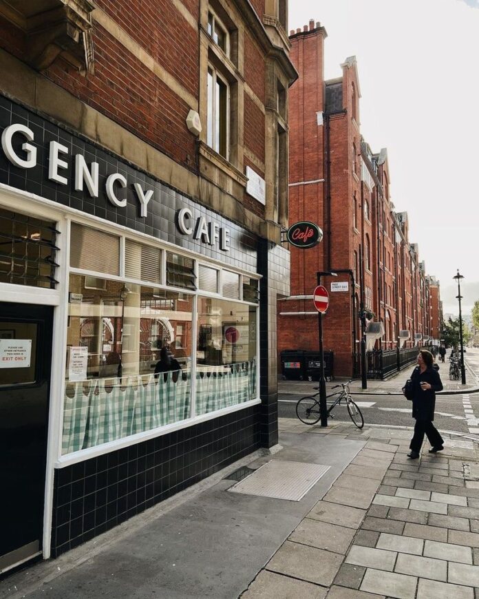 The exterior of regency cafe in London