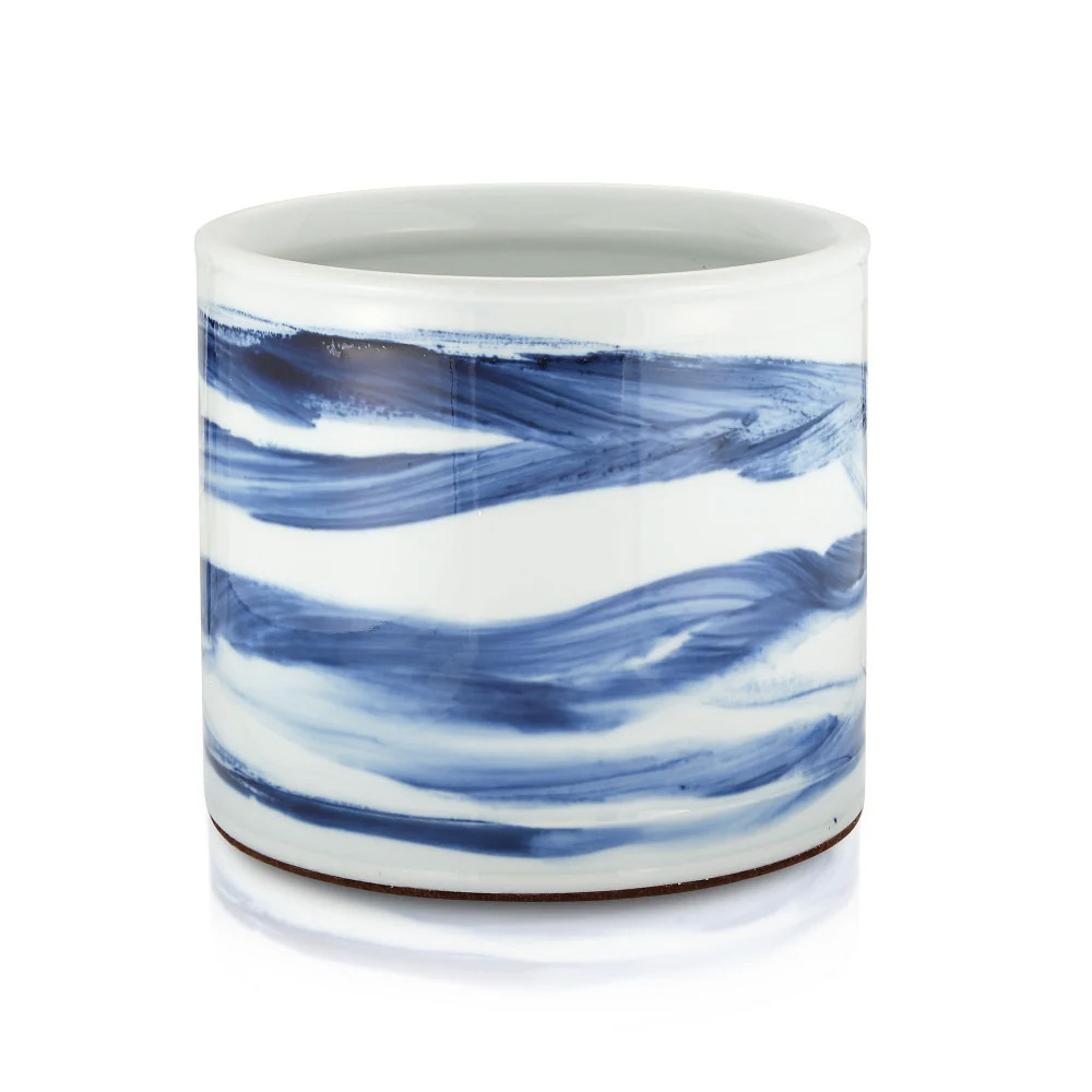A flower pot from Bunny Williams on a white background 