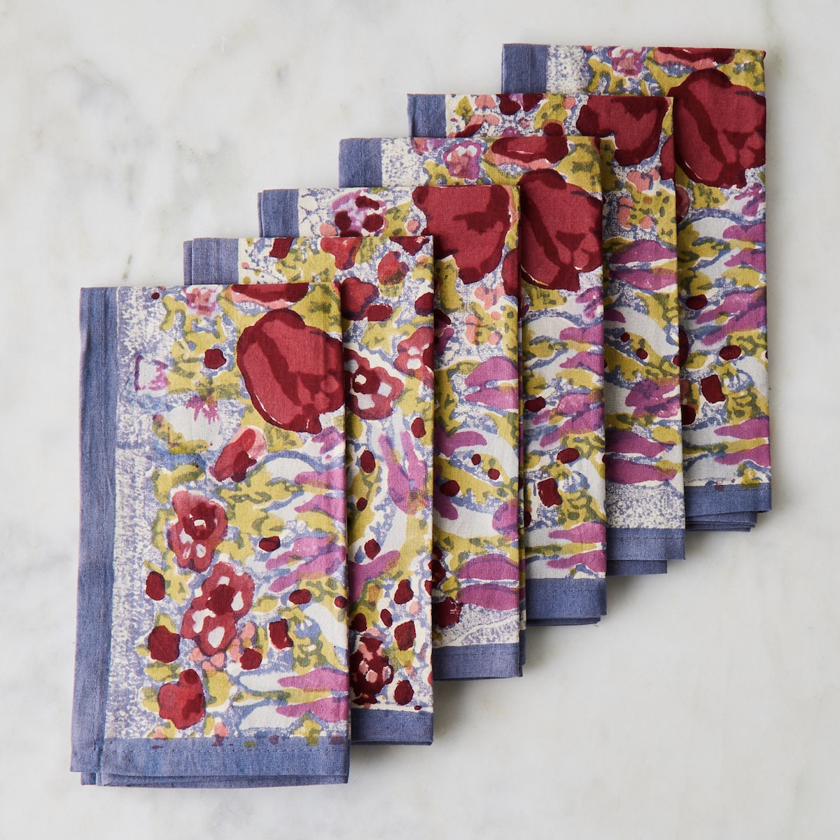 A beautiful flowery napkin set from Food52