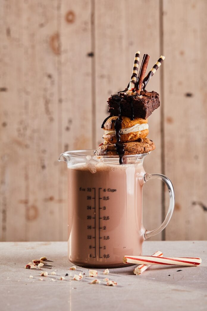 Moonshine Hot Chocolate Moonshine hot chocolate full of baked goods and whiskey delights