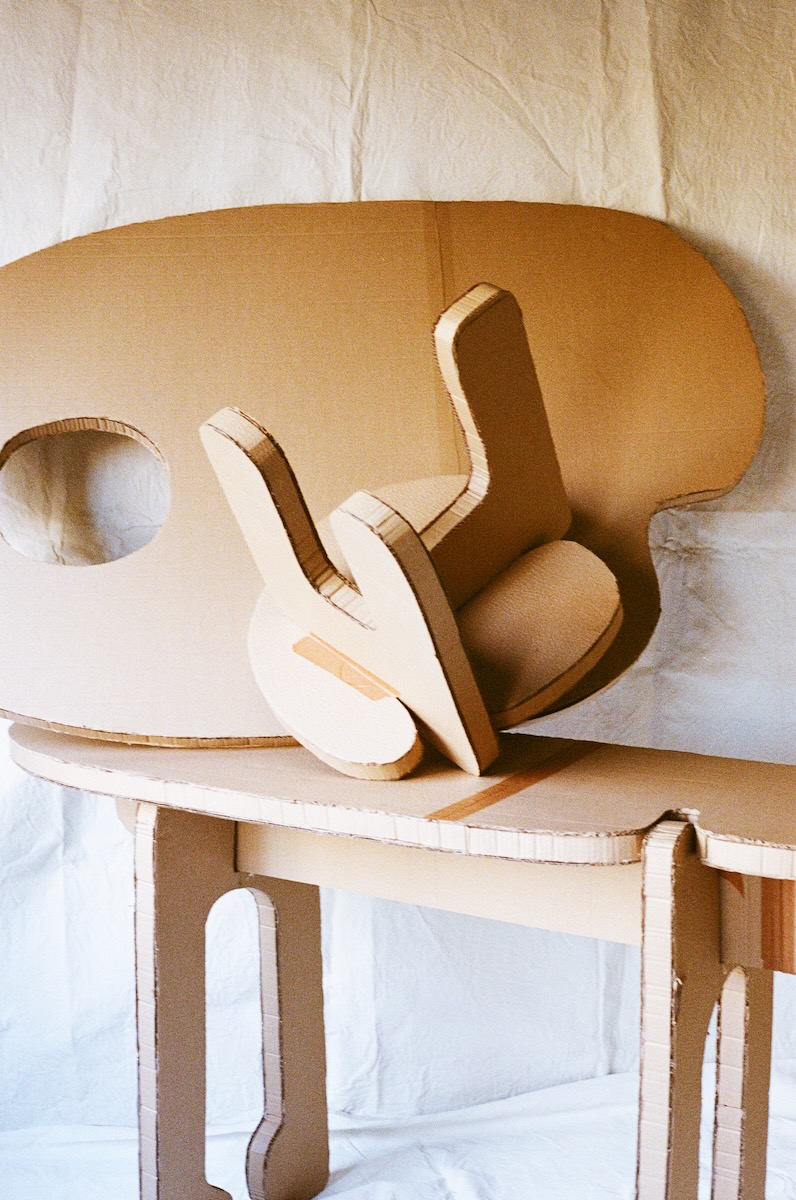 A tan piece of furniture from Assemblage 8, Faye Toogood's newest collection