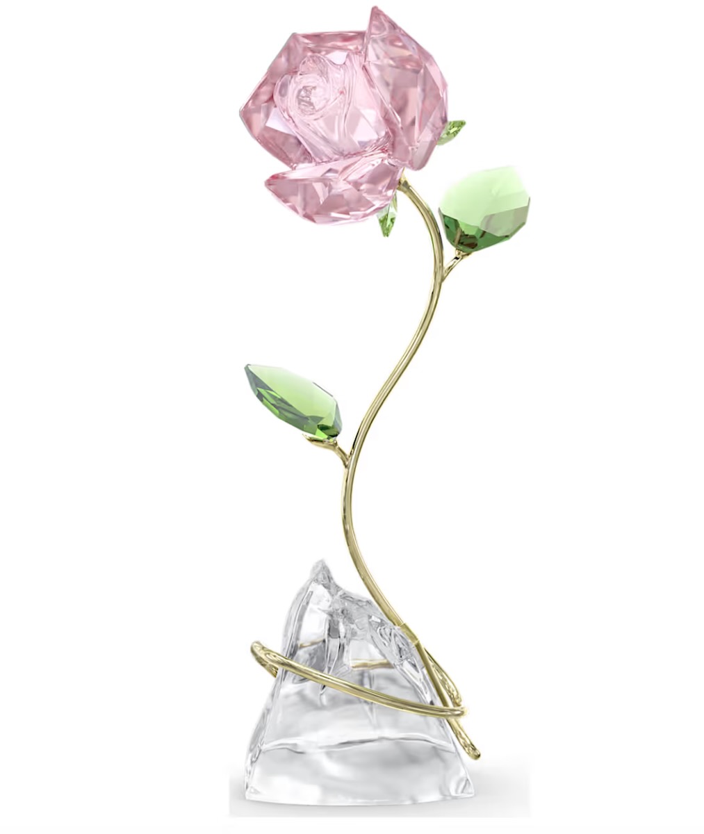A crystal rose from Swarovski