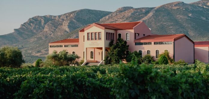 The Skouras winery in the Nemea region of Greece.