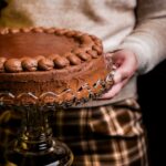 Chocolate Mousse Olive Oil Cake with Beet Caramel by Rachel Walton of Dianoia's Eatery